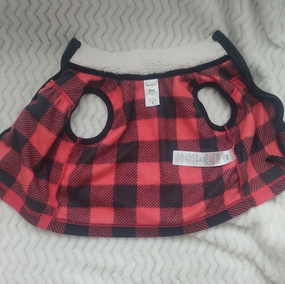 Carter's Baby Plaid Fleece Sleeper & Vest Set - Picture 4 of 10